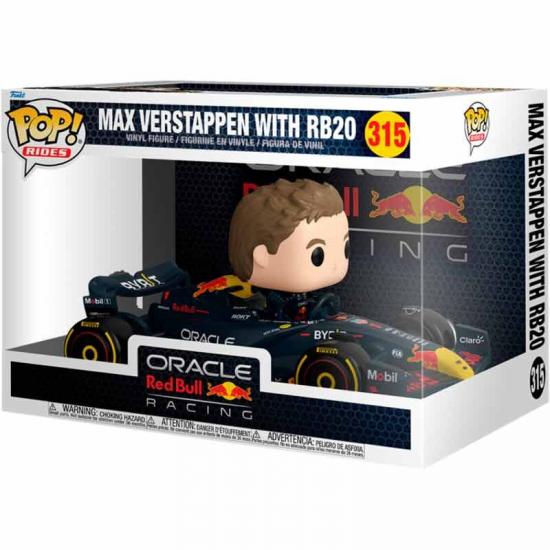 Ajándék ötlet  Rides Super Deluxe Racing Oracle Red Bull Max Verstappen with RB20 #315  15cm figura
