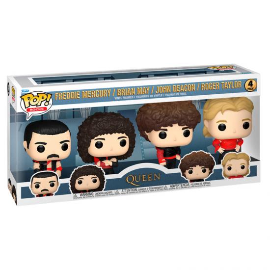 Ajándék ötlet  Music & Rocks  Queen 4dbos   figura szett