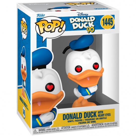 Ajándék ötlet  Disney 90th Anniversary Donald Duck with heart eyes #1445   figura