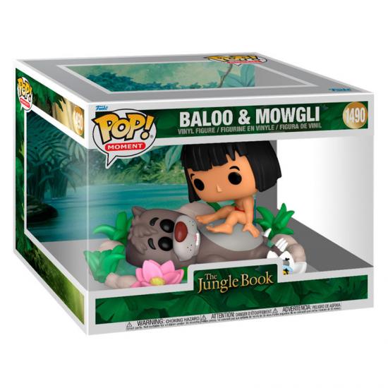Ajándék ötlet  Moment Disney Dzsungel könyve Jungle Book Selva Baloo & Mowgli #1490  15cm figura