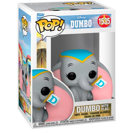 Ajándék ötlet  Disney Dumbo  Dumbo with Flag #1535   figura