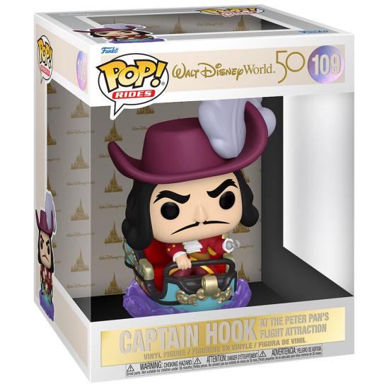 Ajándék ötlet  Disney World 50th Anniversary Captain Hook #109  15cm figura