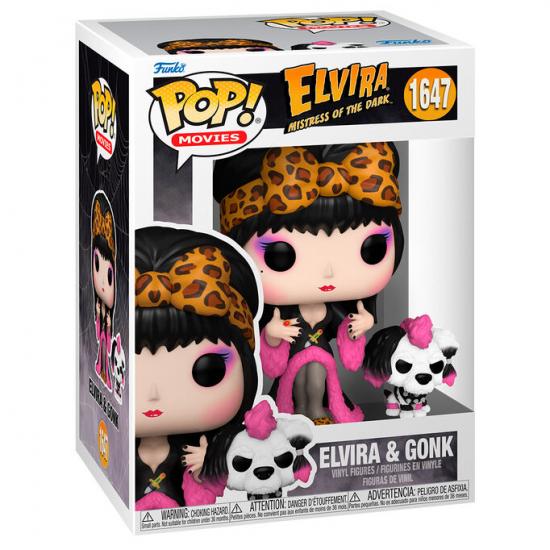 Ajándék ötlet  Movies Elvira Mistress of the Dark Elvira & Gonk #1647   figura