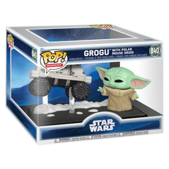 Ajándék ötlet  Moments Star Wars: The Mandalorian & Grogu  Grogu with Polar Mouse Droid #840  15 cm figura