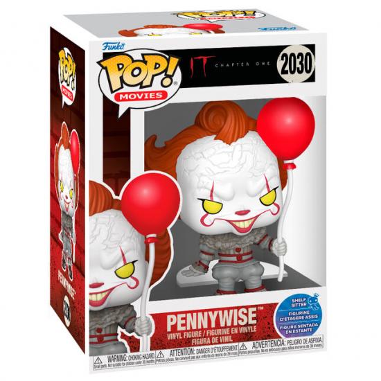 Ajándék ötlet  Movies IT Chapter One Pennywise with Balloon Shelf Sitter #2030   figura