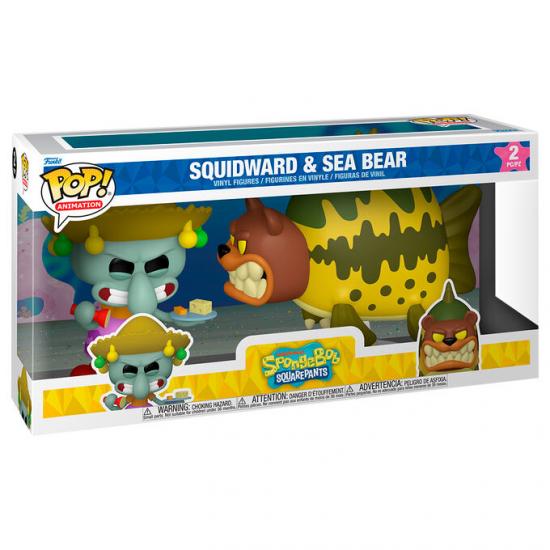 Ajándék ötlet  Animations & Cartons SpongeBob SquarePants Squidward & Sea Bear 2dbos szett   figurák