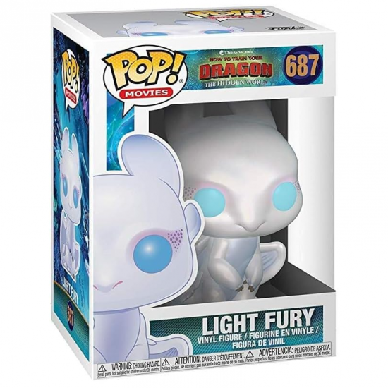 Ajándék ötlet  Movies How to Train your Dragon 3  Így neveld a sárkányodat Light Fury #687   figura