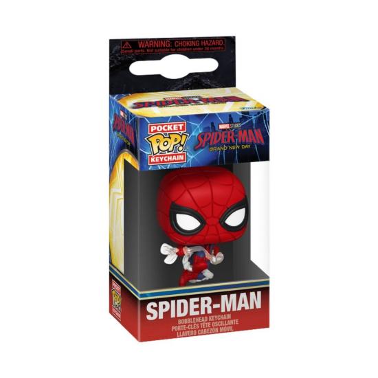 Ajándék ötlet  Pocket ! Marvel SpiderMan Brand New Day SpiderMan kulcstartó