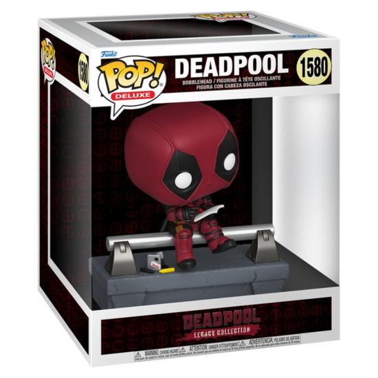 Ajándék ötlet  Deluxe Marvel Deadpool  Deadpool on Bridge #1580  15 cm figura
