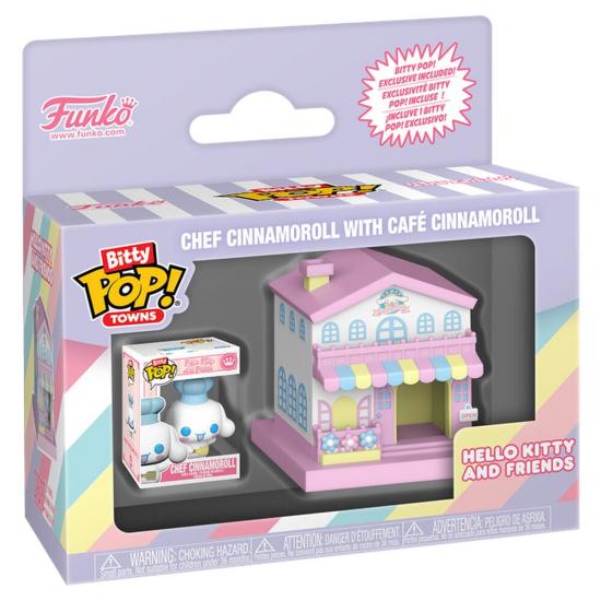 Ajándék ötlet  Bitty ! figura Town Hello Kitty and Friends Chef Cinnamoroll With Cafe Cinnamoroll