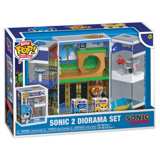 Ajándék ötlet  Bitty ! Boxes figura Sonic The Hedgehog Sonic 2 diorama Set