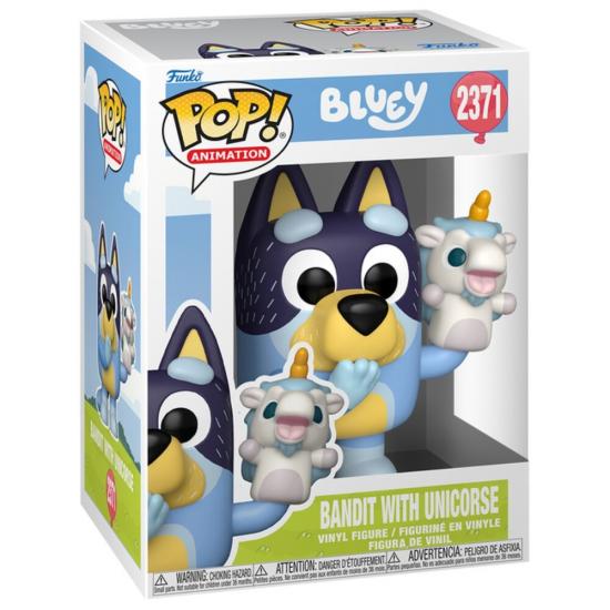 Ajándék ötlet  Animations & Cartons Bluey Bandit with Unicourse #2371   figura
