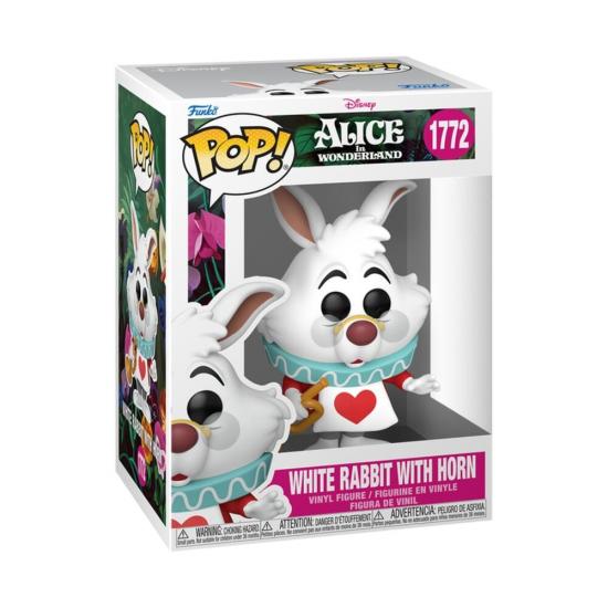 Ajándék ötlet  Disney Alice In Wonderland  Alíz csodaországban   White Rabbit With Horn #1772   figura