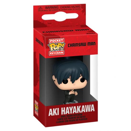 Ajándék ötlet  Pocket ! kulcstartó Chainsaw Man Aki Hayakawa