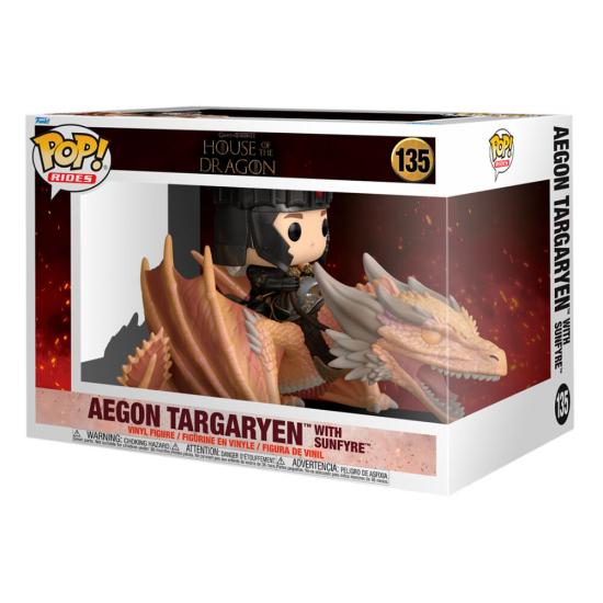 Ajándék ötlet  Rides House of the Dragon Aegon Targaryen with Sunfyre #135  15cm figura