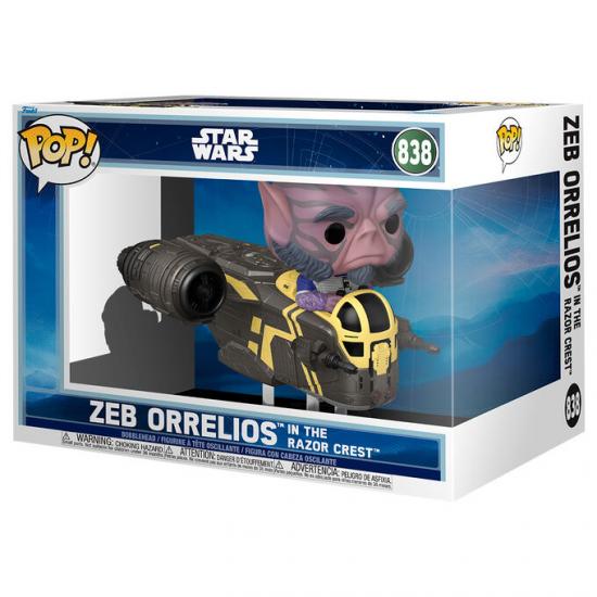 Ajándék ötlet  Rides Deluxe Star Wars Mandalorian & Grogu Zeb Orrelios in the Razor Crest #838  15 cm figura