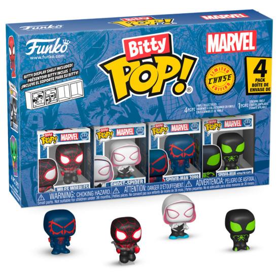Ajándék ötlet  Bitty ! Marvel SpiderMan  Pókember Miles Morales 4dbos figura szett