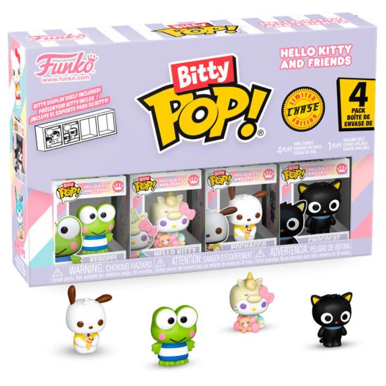 Ajándék ötlet  Bitty ! Hello Kitty and Friends Keroppi chase 4dbos szett