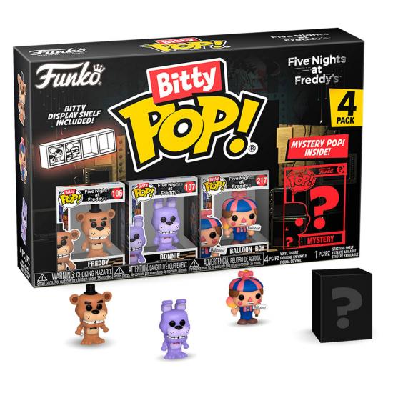 Ajándék ötlet  Bitty ! Five Nights at Freddys Freddy 4dbos figura szett