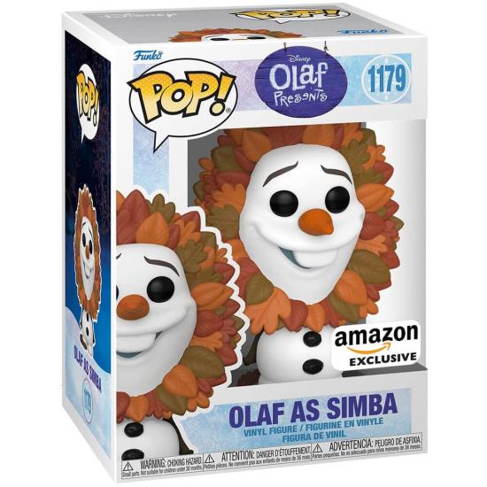 Ajándék ötlet  Disney Olaf Present Olaf as Simba Exclusive #1179   figura