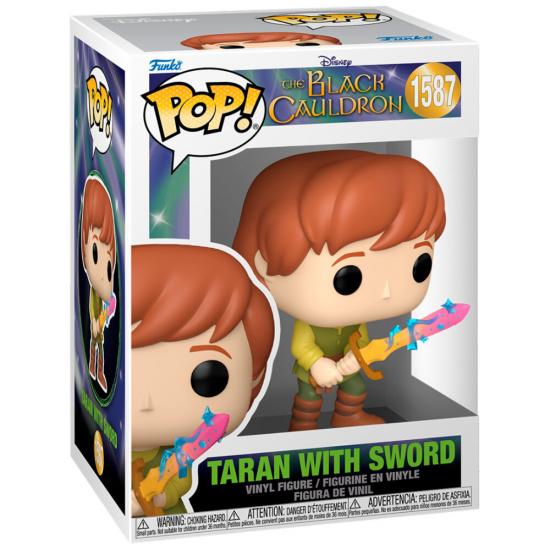 Ajándék ötlet  Disney The Black Cauldron  A fekete üst  Taran With Sword  #1587   figura