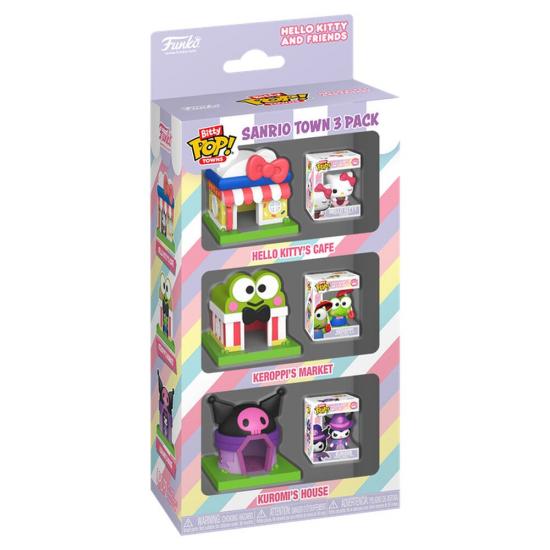 Ajándék ötlet  Bitty Pop! Towns Hello Kitty and Friends 3dbos szett