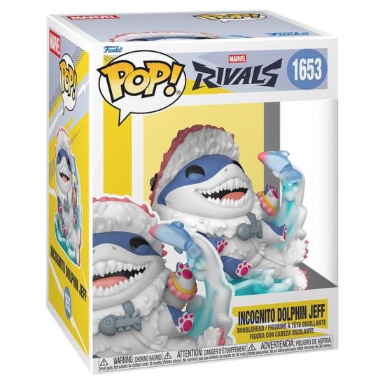 Ajándék ötlet  Premium Marvel Rivals Incognito Dolphin Jeff #1653   figura